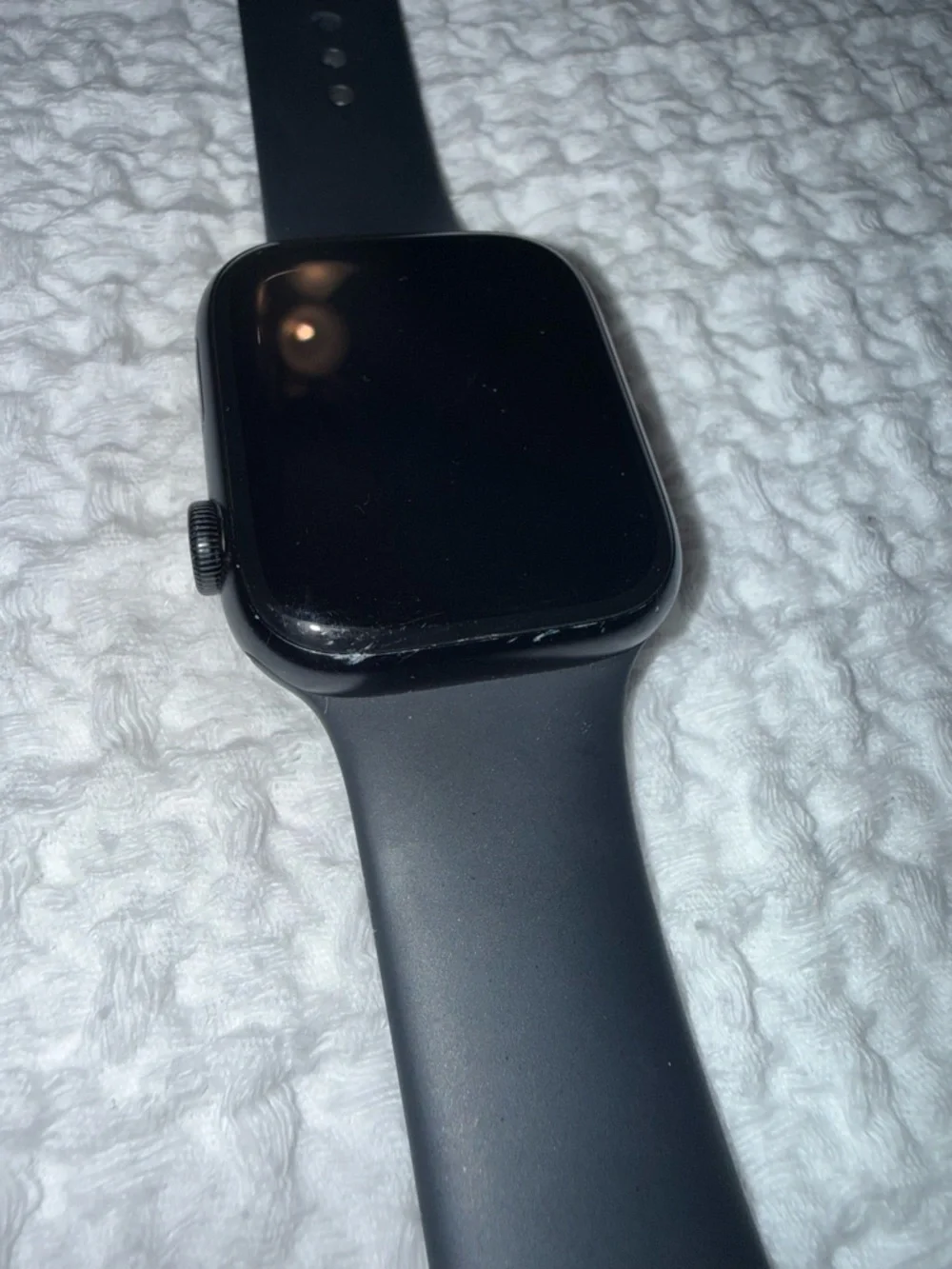 Apple Watch Series 7 GPS + Cellular Graphite Stainless Steel with Black Band